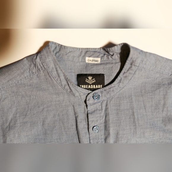 Threadbare Denim Co. Blue button down - Picture 2 of 4